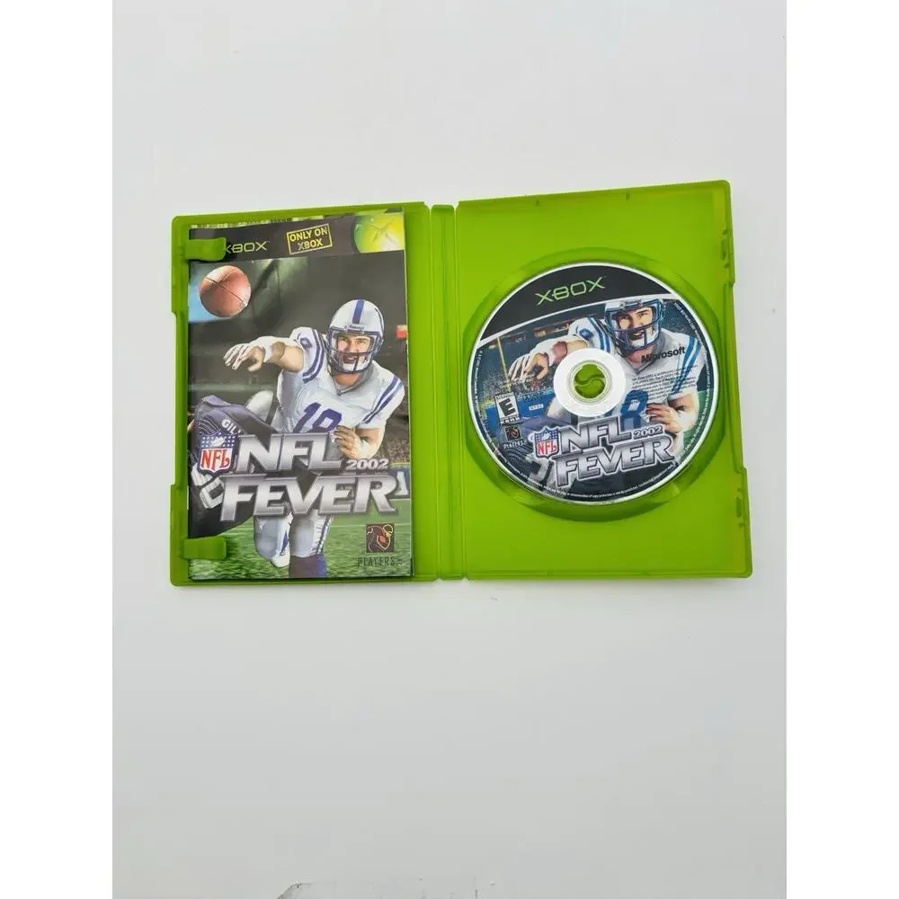NFL Fever 2002 (Microsoft Xbox, 2001) Complete Tested Working - VG Condition CIB